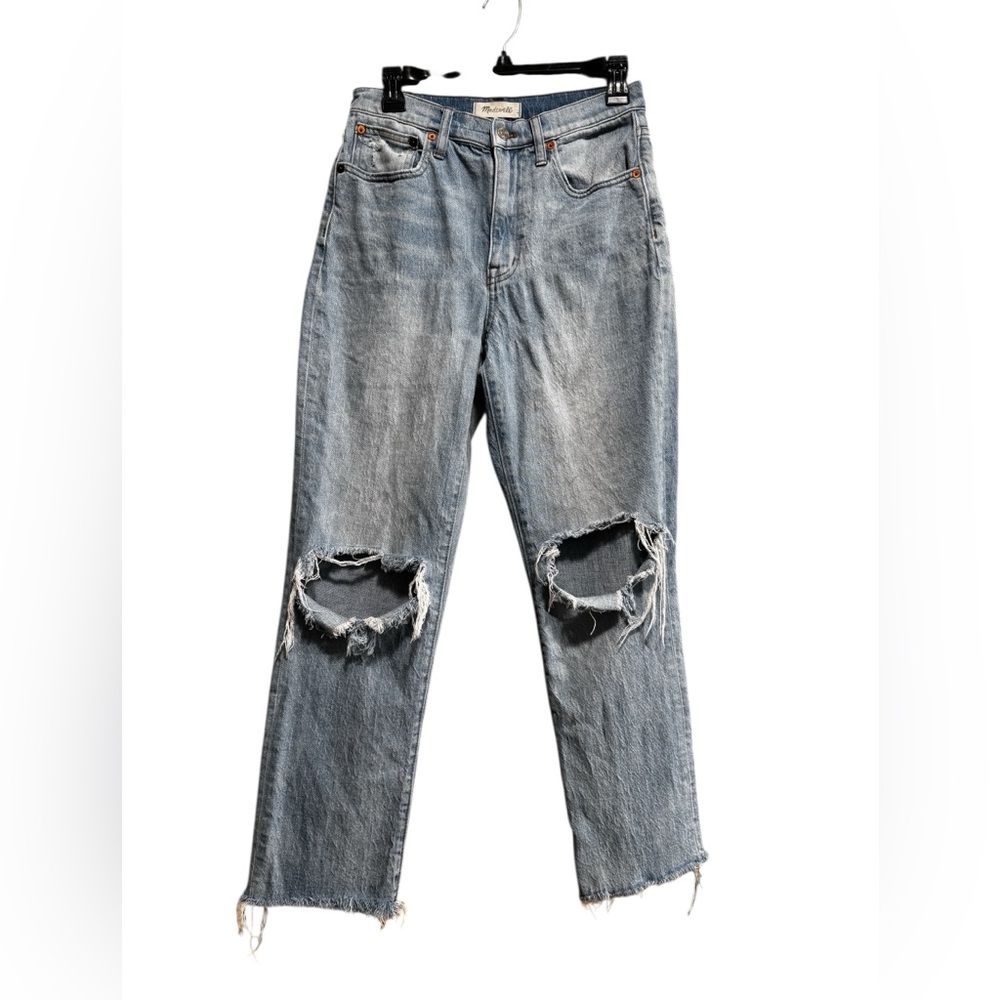 Madewell High-Rise Slim Boyjean W26‎ Blue Denim Relaxed Fit High Waist